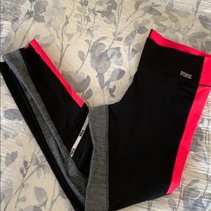 Victoria’s Secret pink leggings with mesh detail